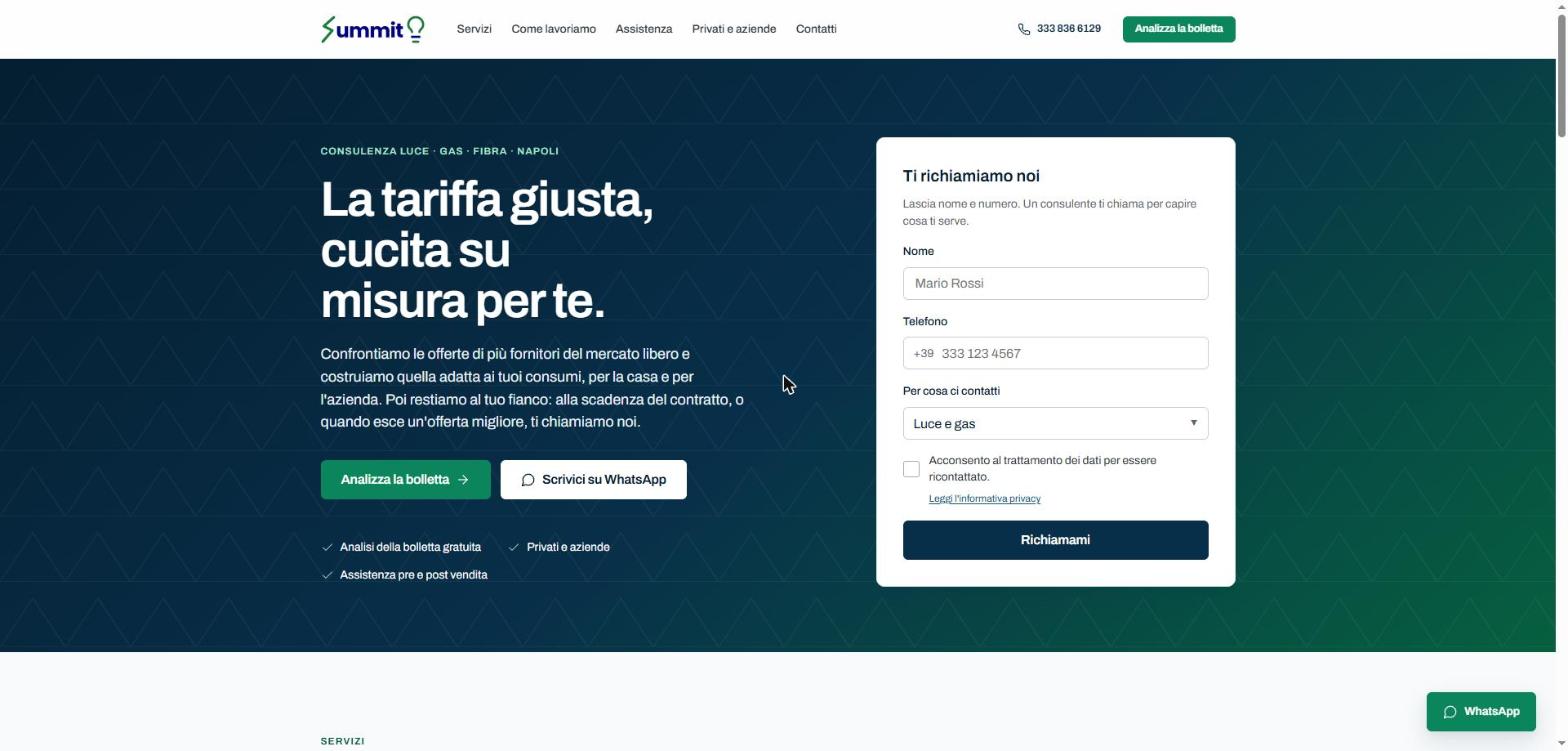 Homepage di Summit srls
